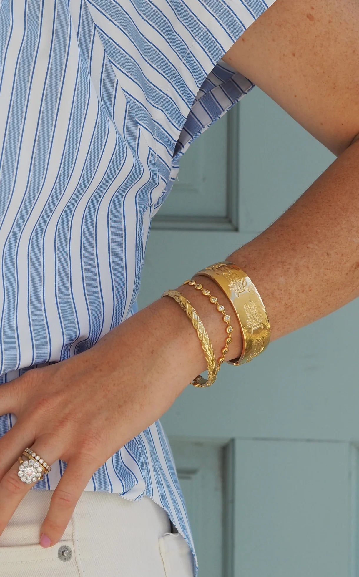 Goldbug Collection Bezel Bracelet