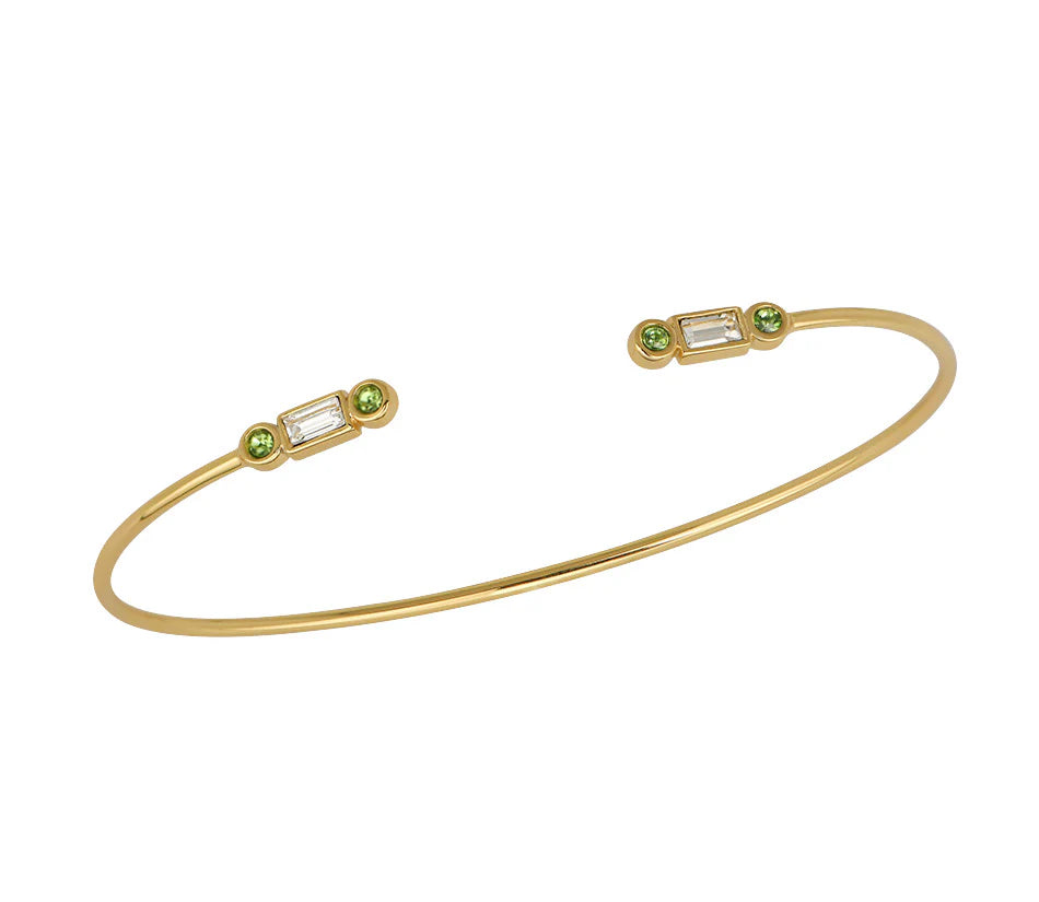 Goldbug Collection August Birthstone Bangle