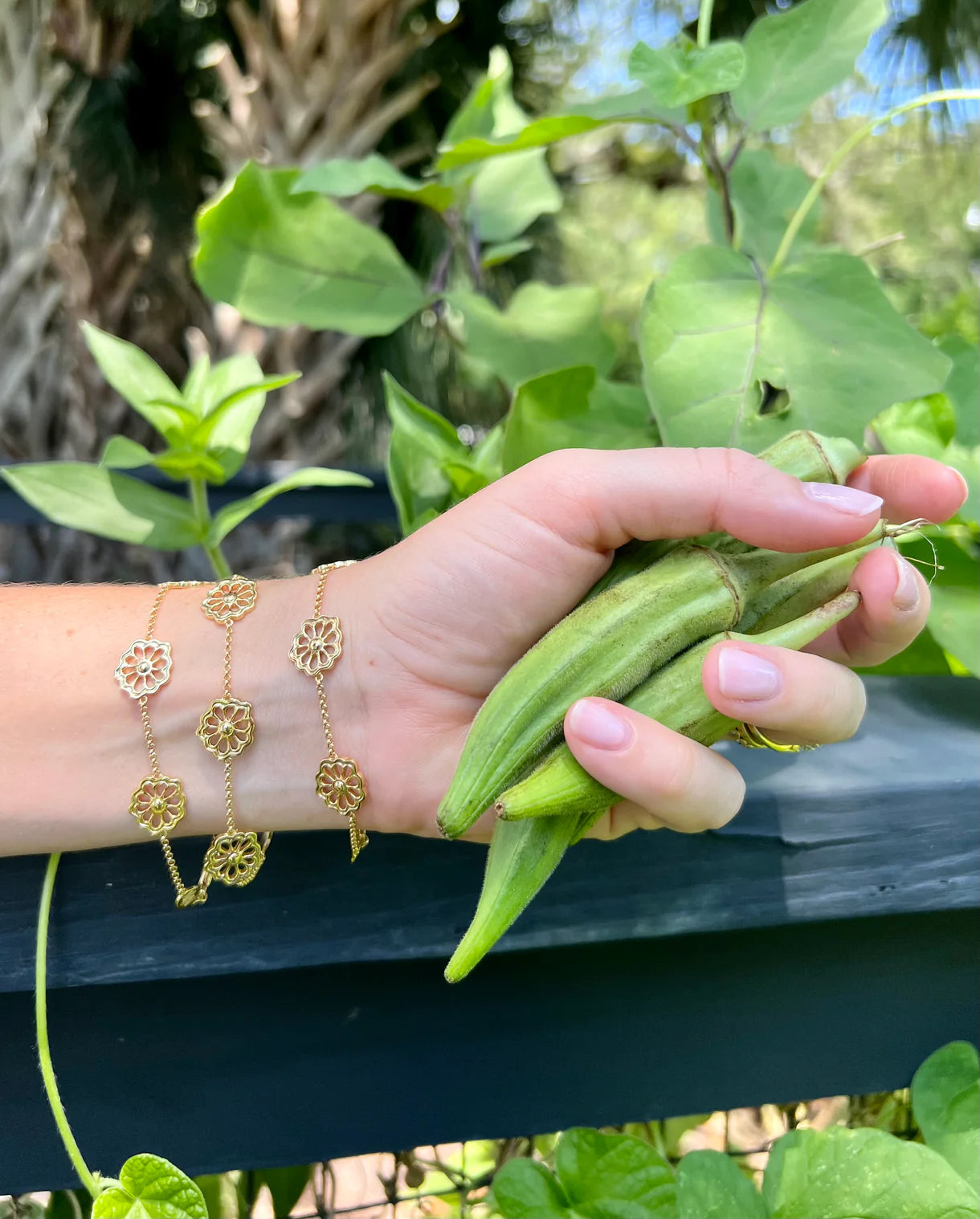 Goldbug Collection By the Bunch Okra Bracelet