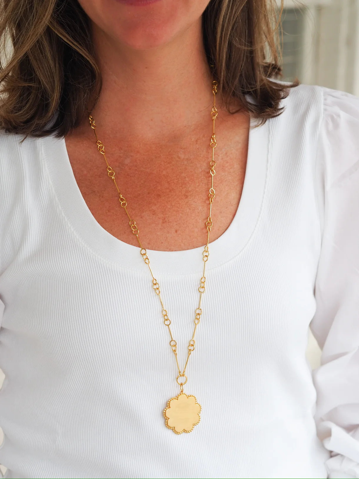 Goldbug Petite Wishbone Chain - 30 Inches