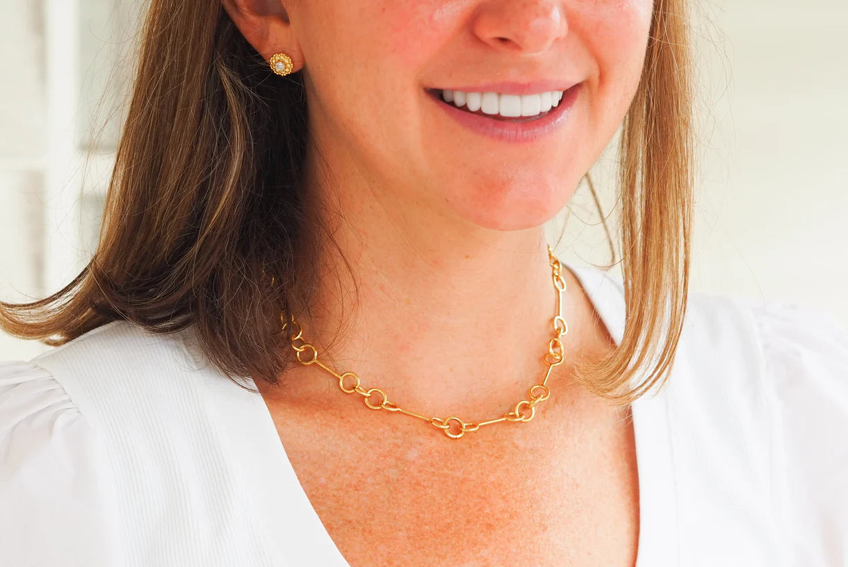 Goldbug Wishbone Chain - 16 Inches