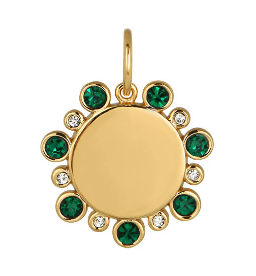 Goldbug May Birthstone Pendant