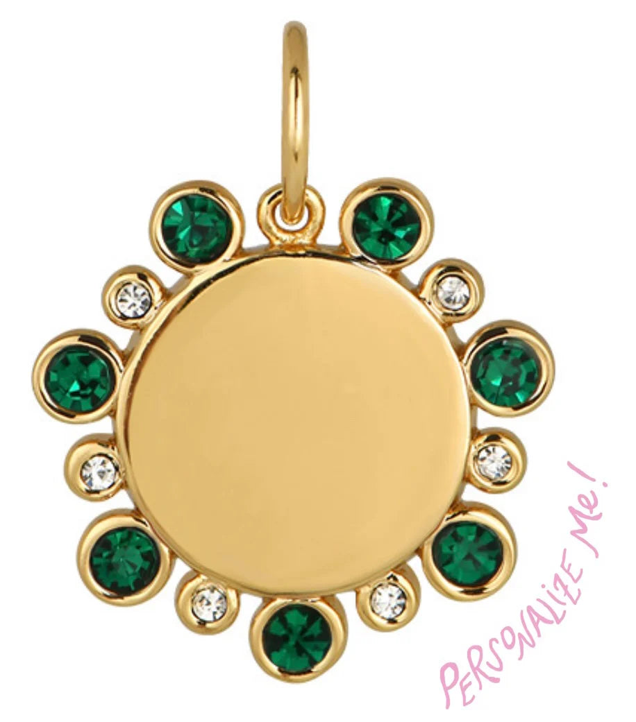 Goldbug May Birthstone Pendant