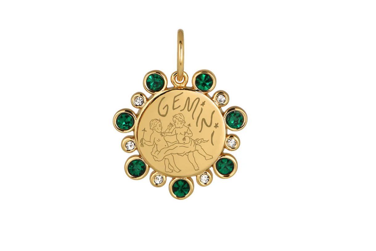 Goldbug May Birthstone Pendant