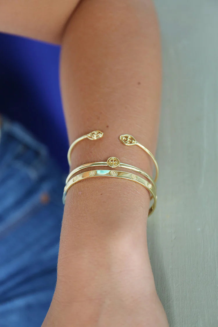 Gracewear Collection Shield Bangle Bracelet