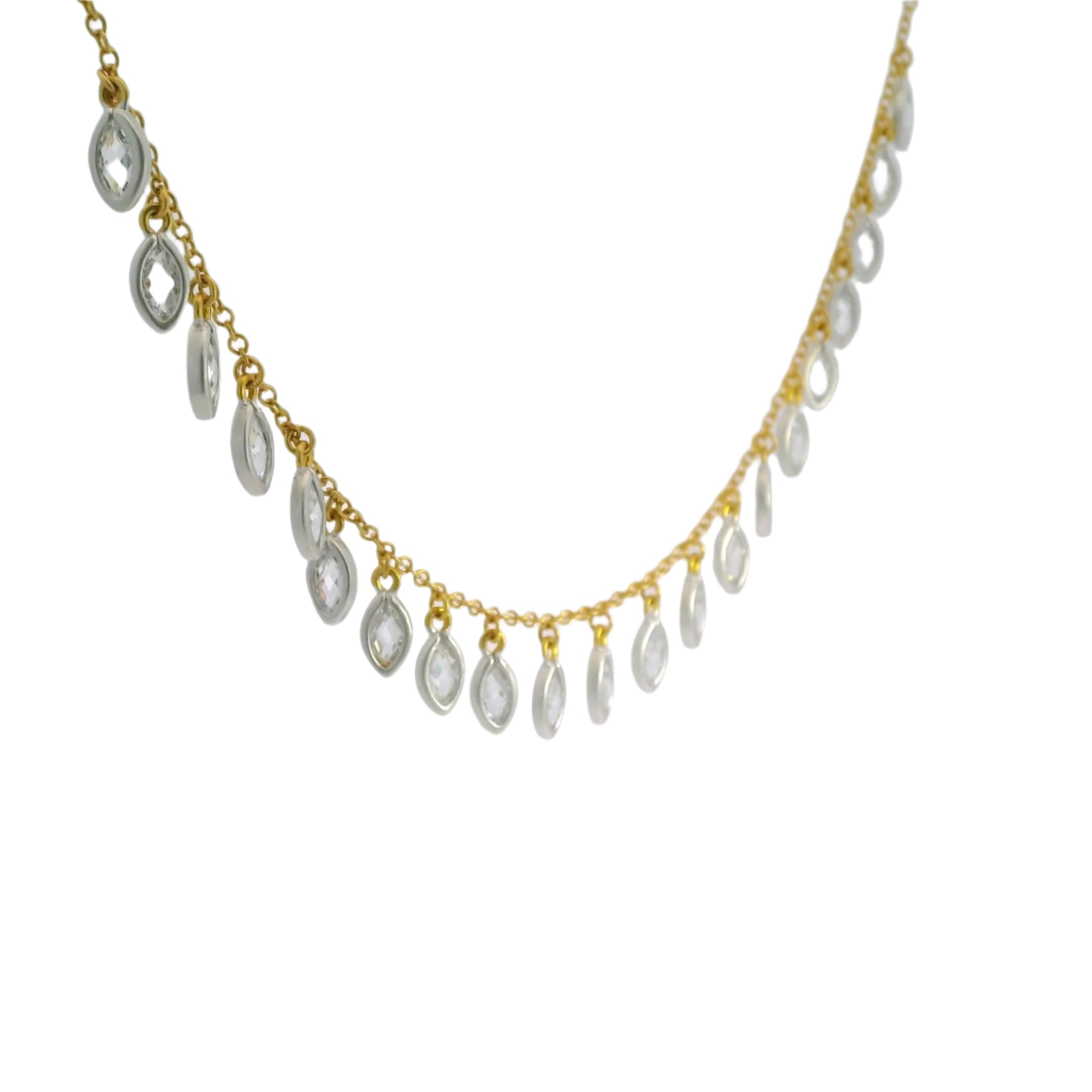 Freida Rothman Bezel Drop Necklace