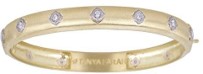 Tanya Farah Two Tone Modern Etruscan Cutout Cloud Bangle - 7mm (Approx.
0.45 CTW)