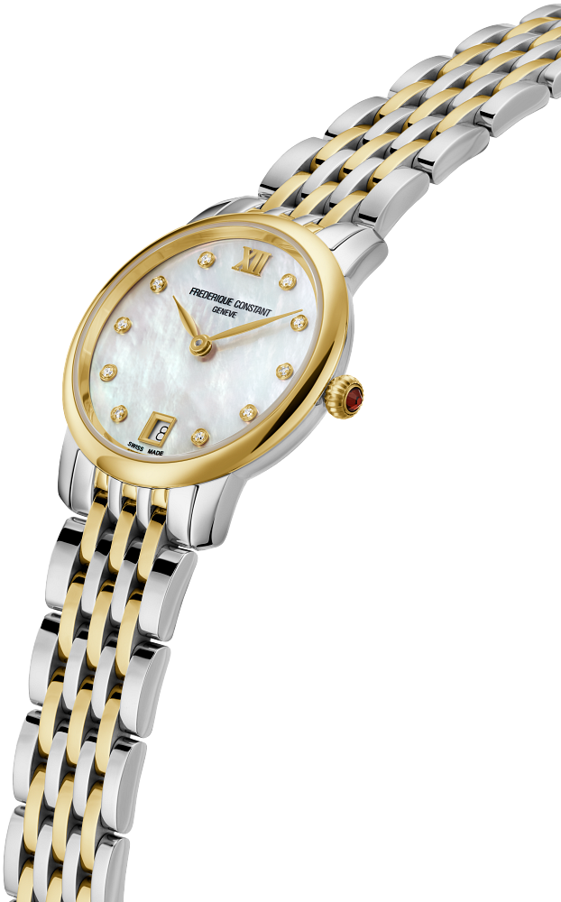 Frederique Constant Slimline Ladies Two Tone Watch