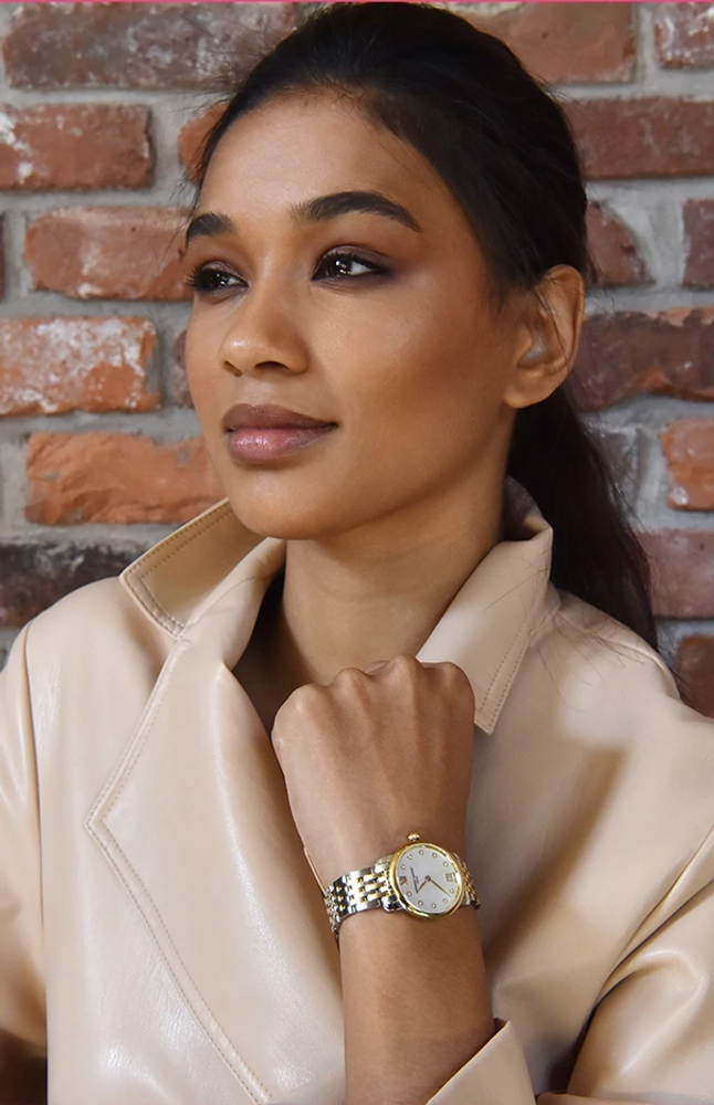 Frederique Constant Slimline Ladies Two Tone Watch