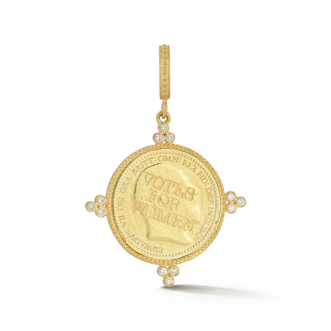 Tanya Farah Suffragette Coin Diamond Charm