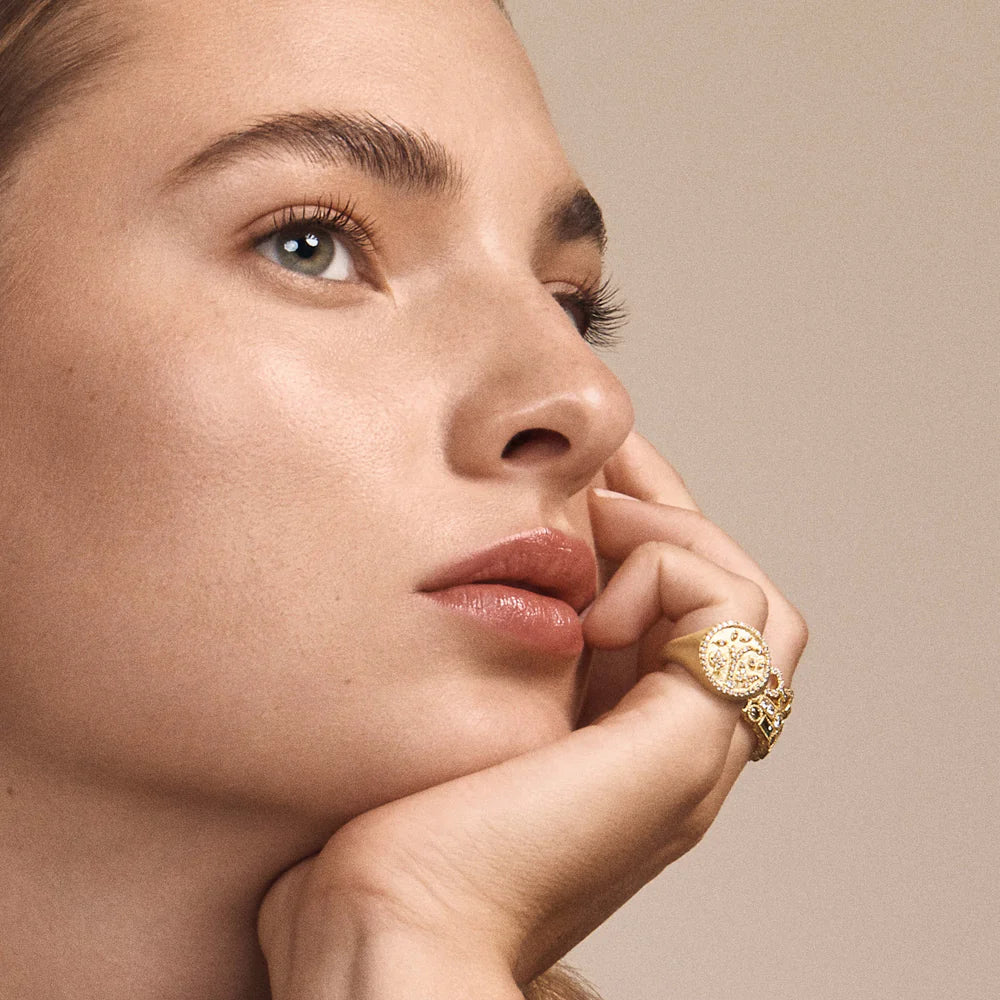 Tanya Farah Tree of Life Diamond Signet Ring