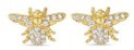Tanya Farah Tiny Jewels Sm. Diamond Bee Studs (Diamonds Approx. 0.25 CTW)