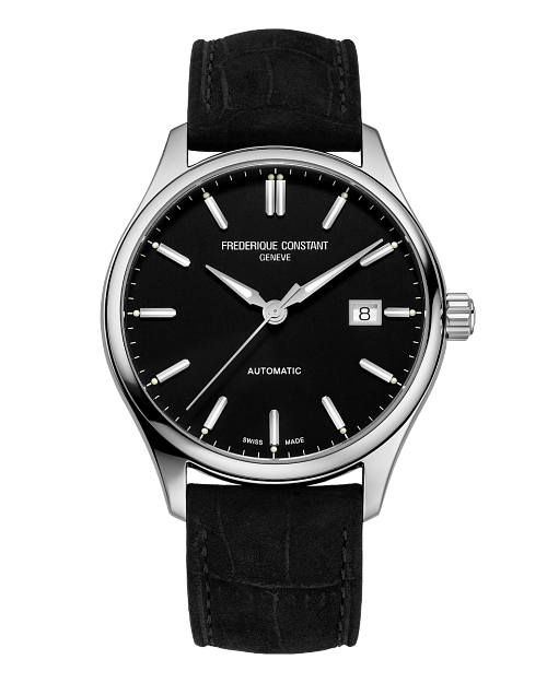 Frederique Constant Black Leather Classics Index Automatic