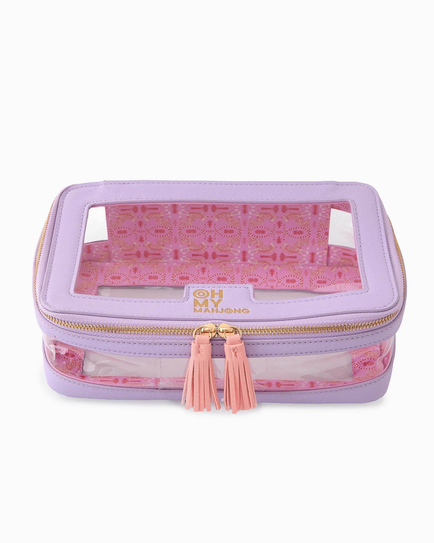 Oh My Mahjong Lavender Tile Storage Bag