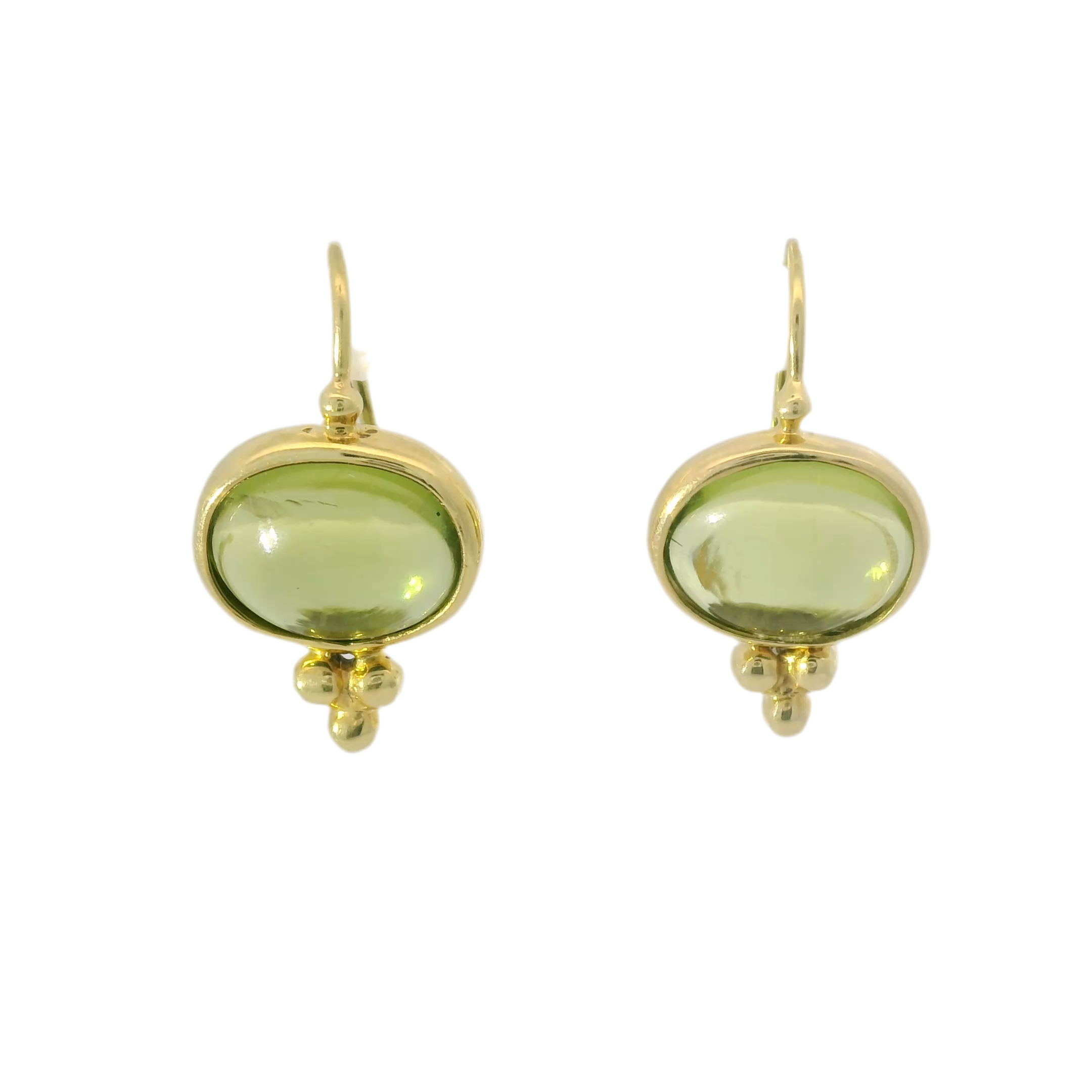 Mazza 14kt Peridot Drop Earrings