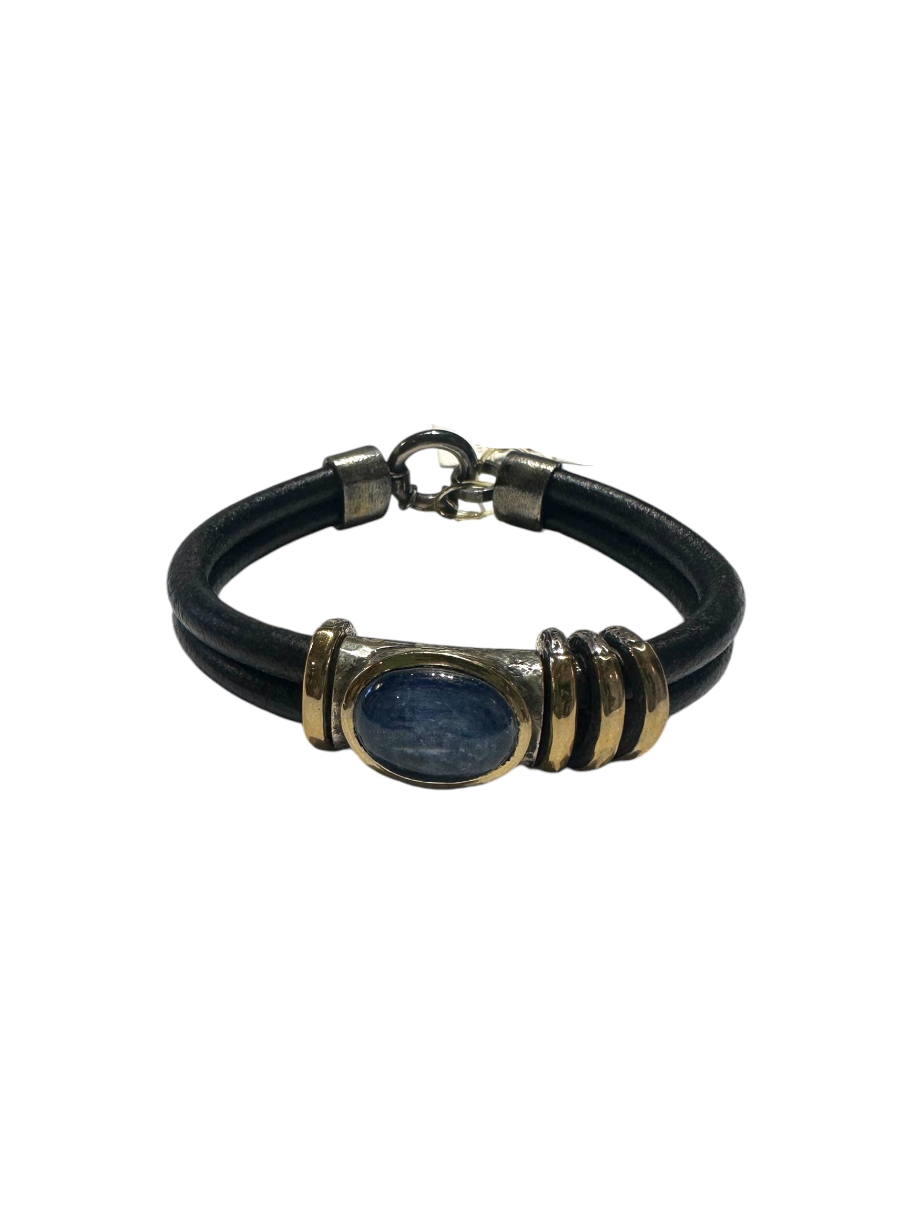 Gabriela Styliano Leather Band with Kyanite Stone