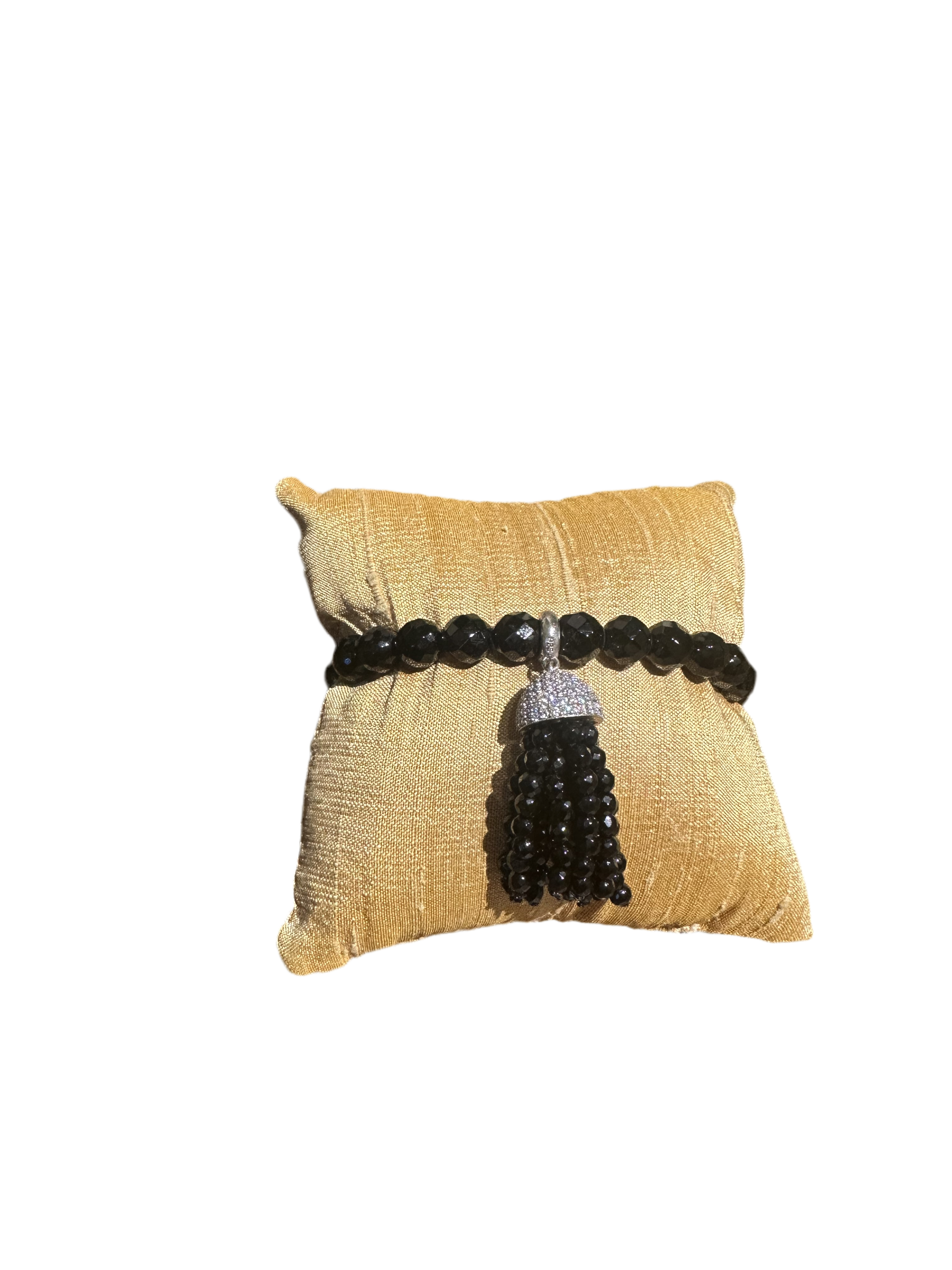 Black Bead dia tassle