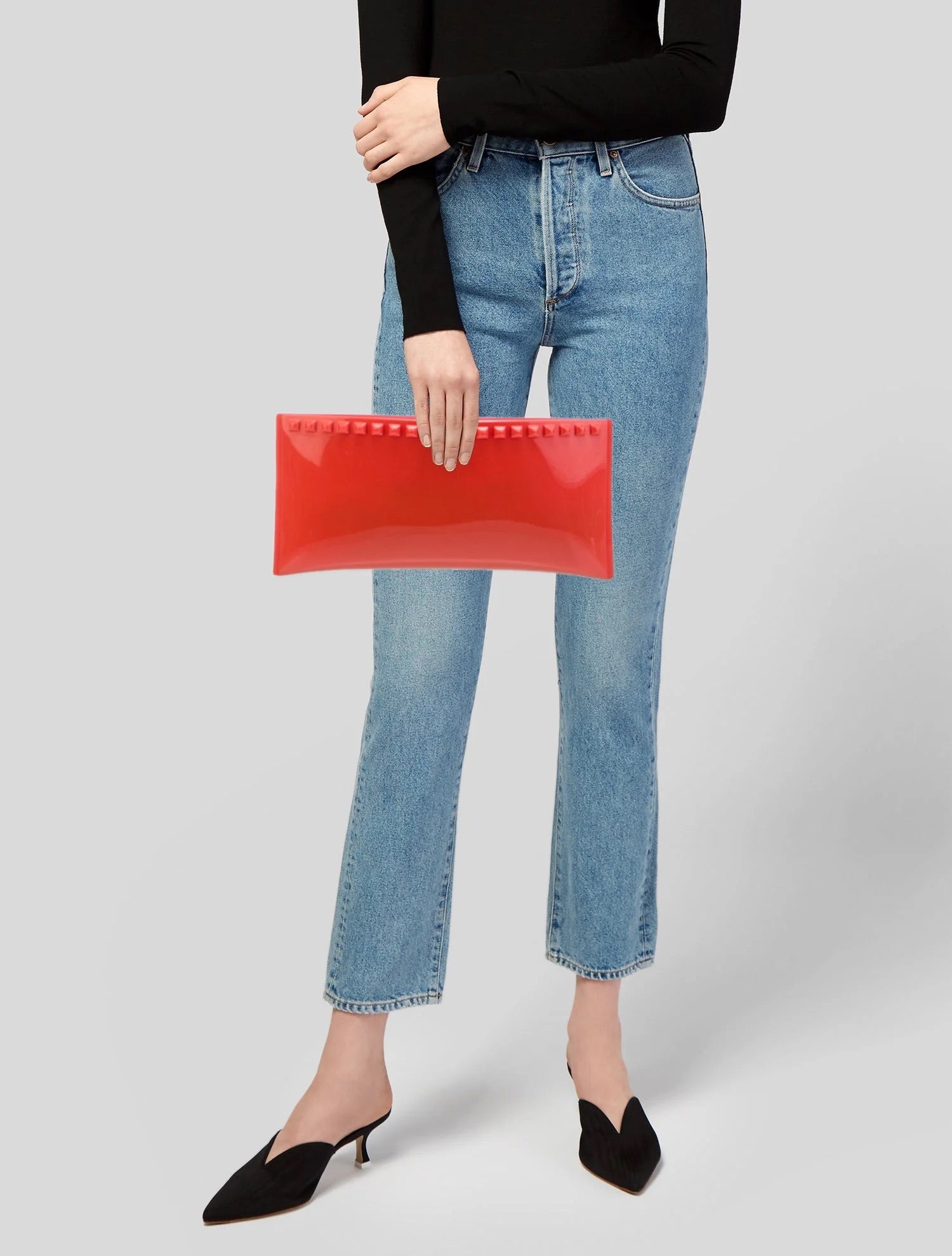 Carmen Sol Red Jelly Clutch