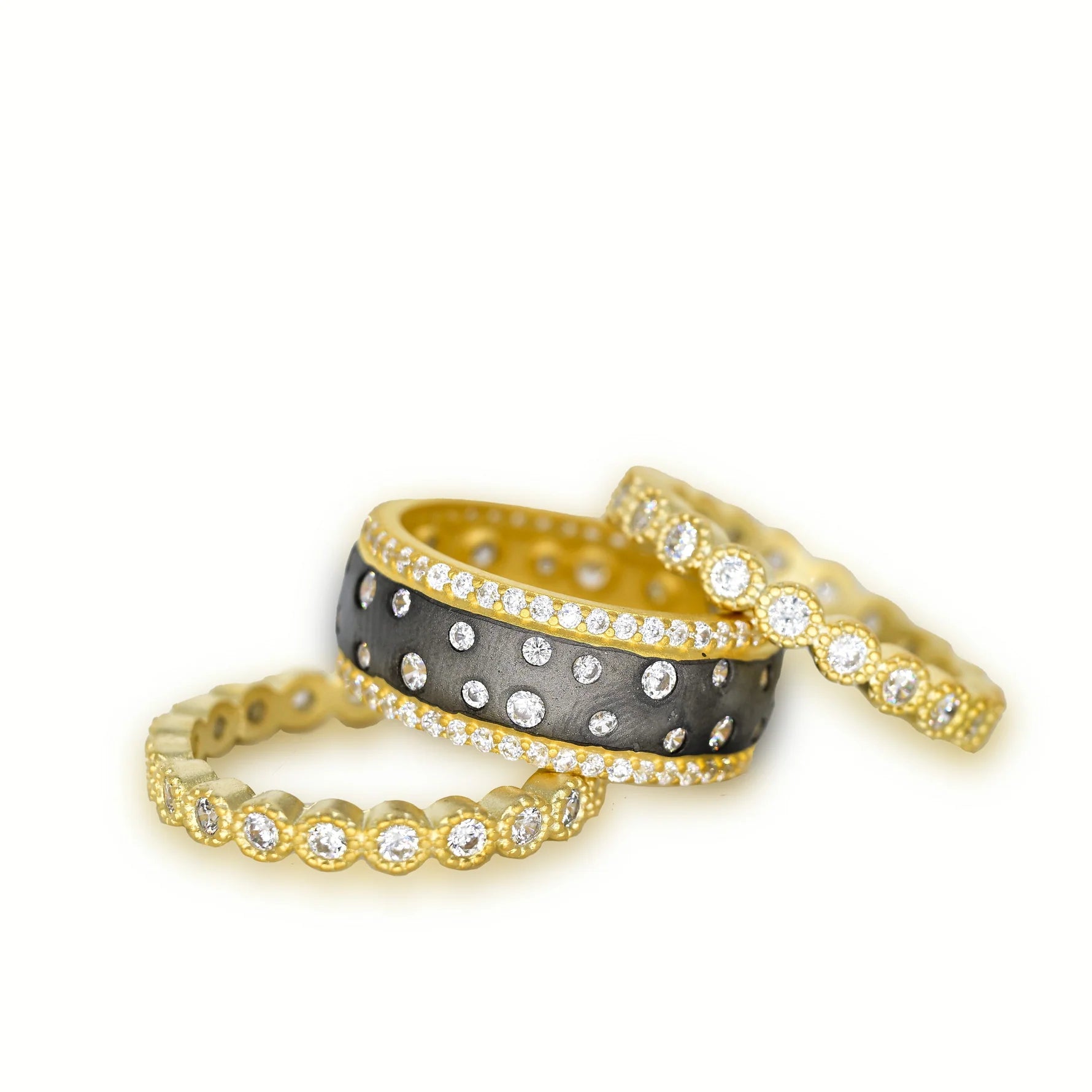 Freida Rothman Starry Sky 3-ring Stack