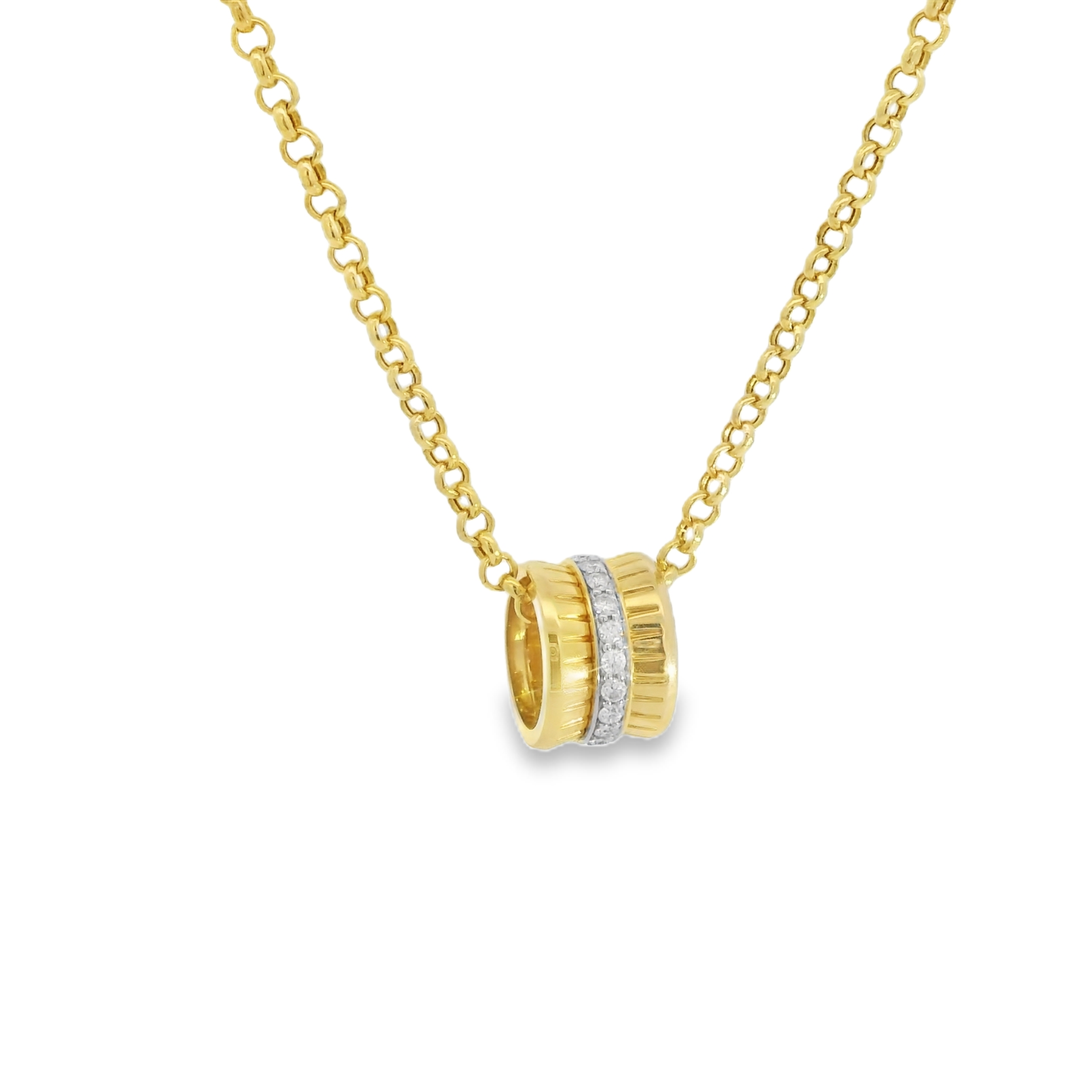 14kt Gold ,25ct Diamond Pendant Necklace