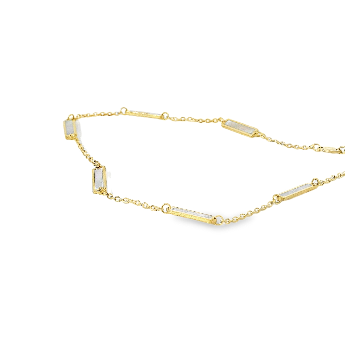 JIA JIA Mother of Pearl Gold Bar Bracelet