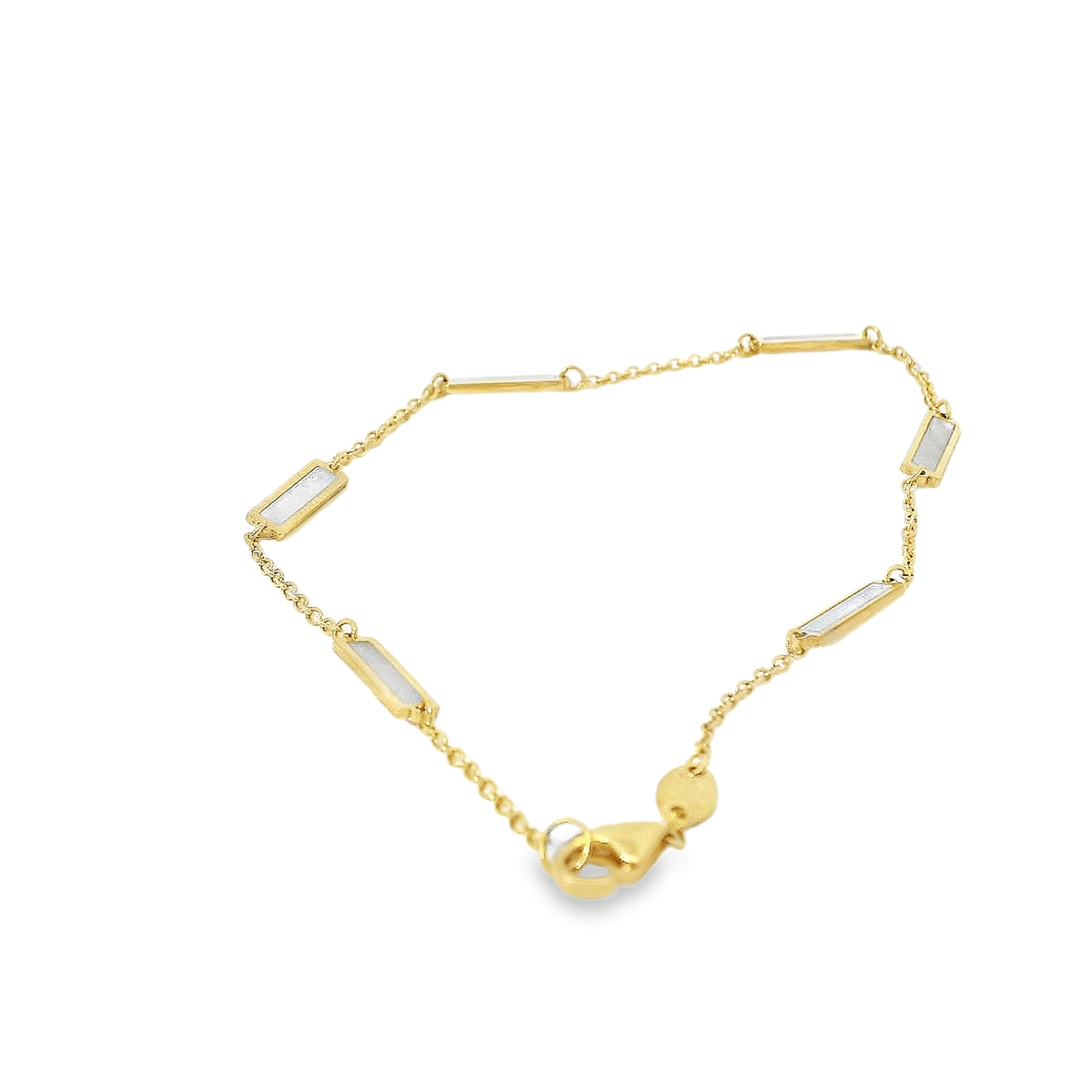 JIA JIA Mother of Pearl Gold Bar Bracelet