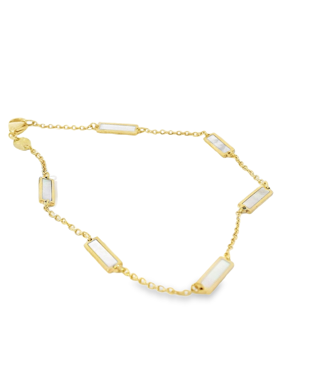 JIA JIA Mother of Pearl Gold Bar Bracelet