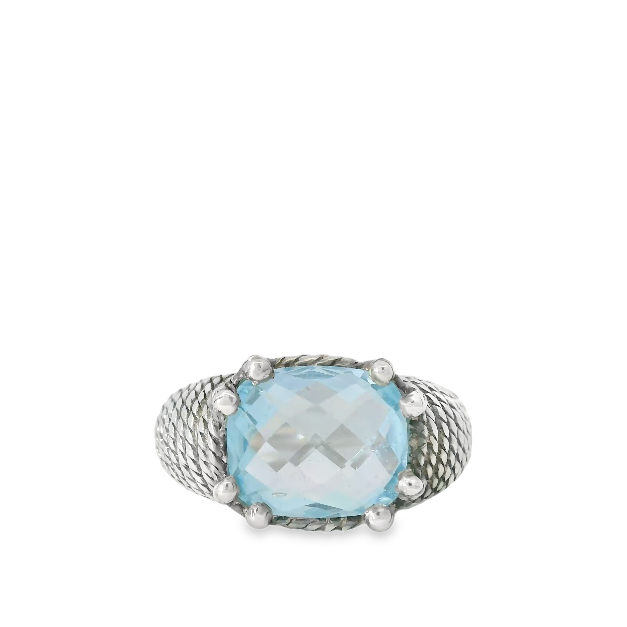 Blue Topaz Sterling Ring