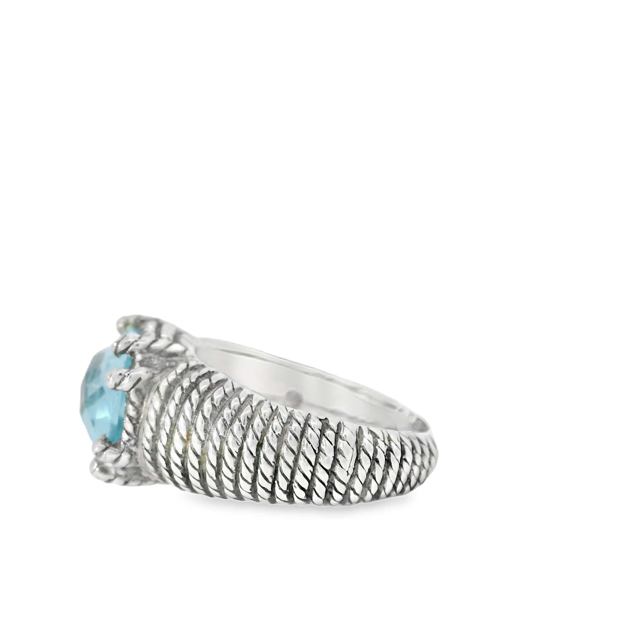 Blue Topaz Sterling Ring