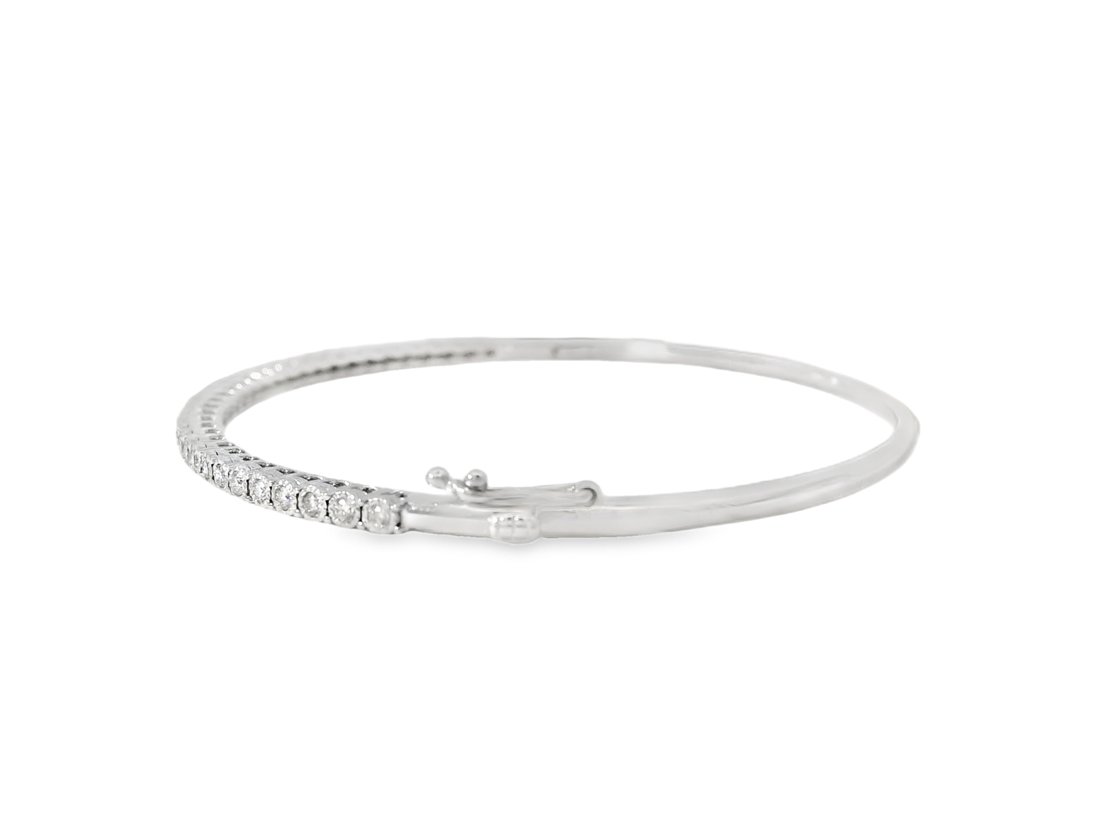 14kt Diamond Bangle