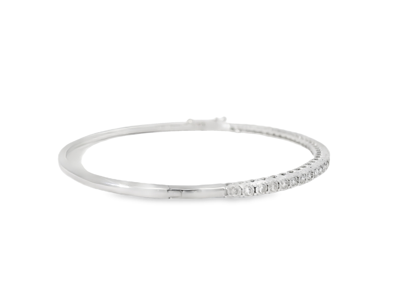 14kt Diamond Bangle