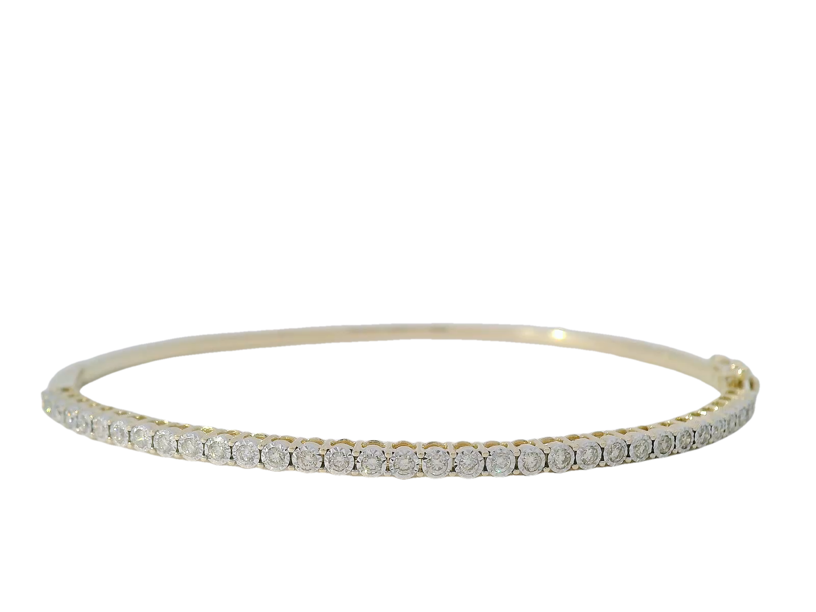 14kt Diamond Bangle