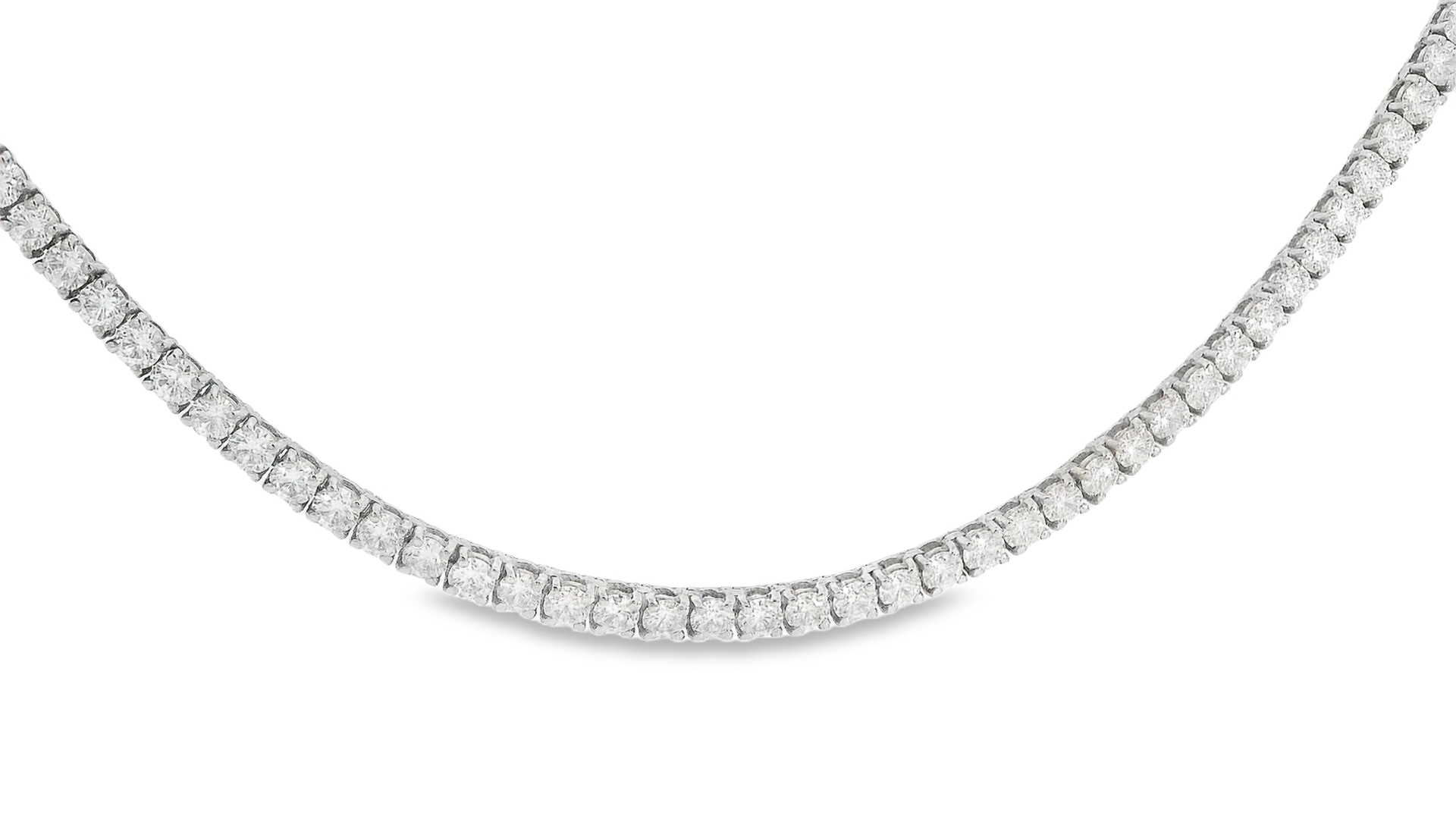 18kt Diamond Tennis Necklace