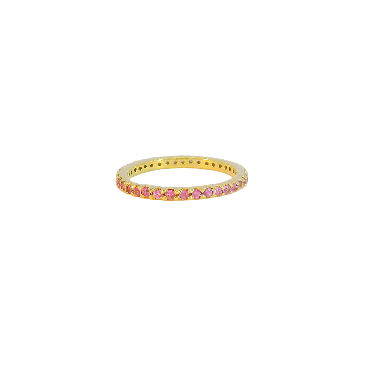 14kt Pink Tourmaline Band