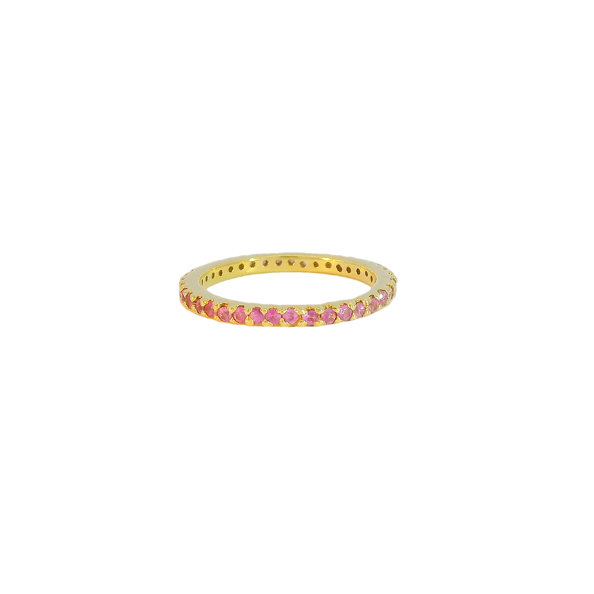 14kt Pink Tourmaline Band