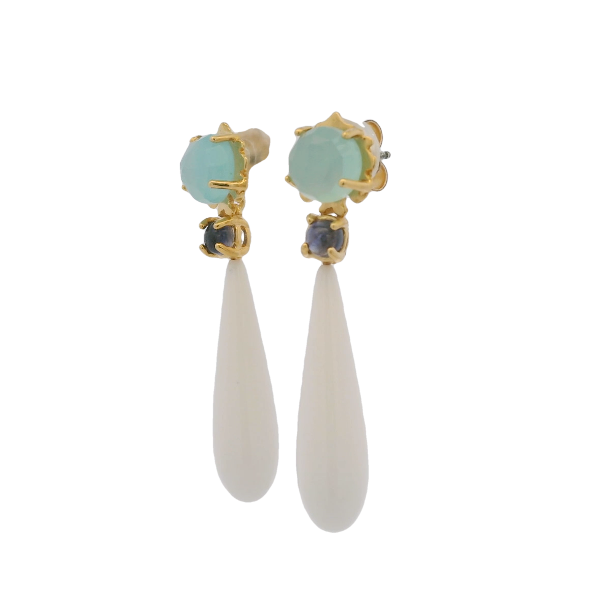 Klecks White Coral Drop Earring