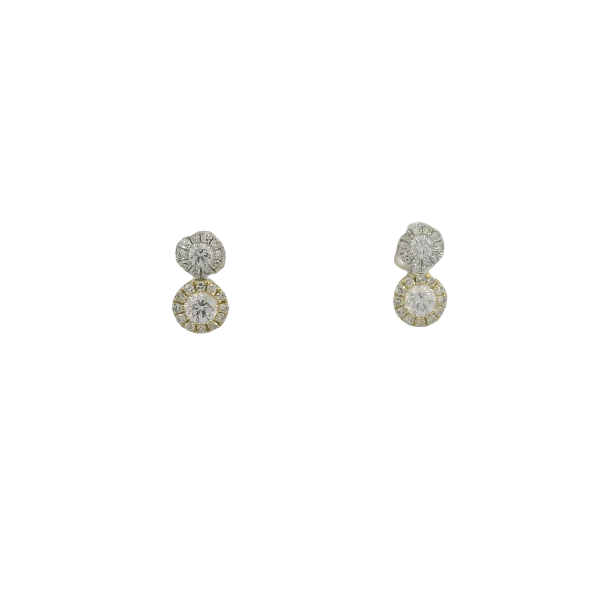 Small Diamond Drop Earrings