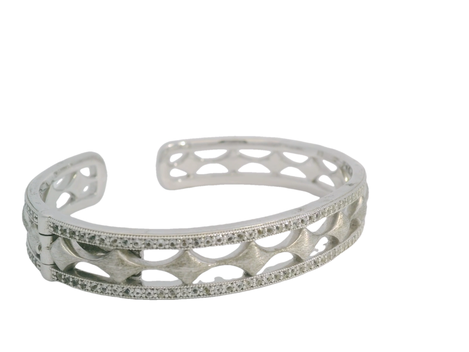 Sterling White Sapphire Bangle