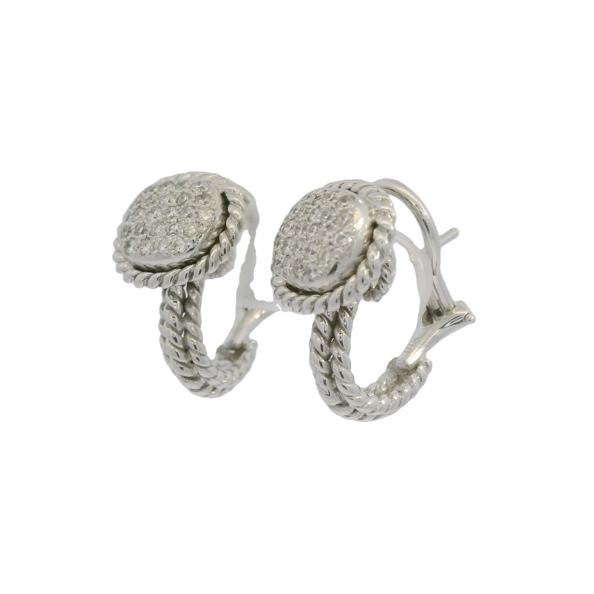 Cassis 18kt Diamond Pave Baby Hoop Earring