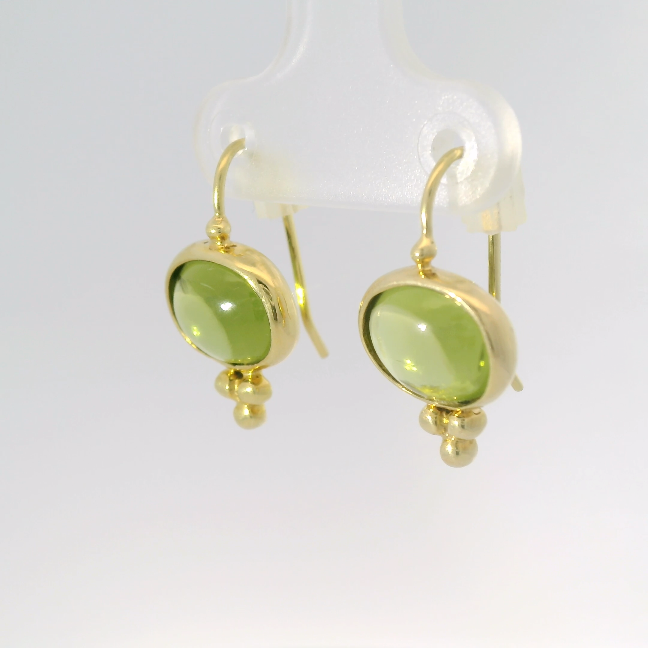 Mazza 14kt Peridot Drop Earrings