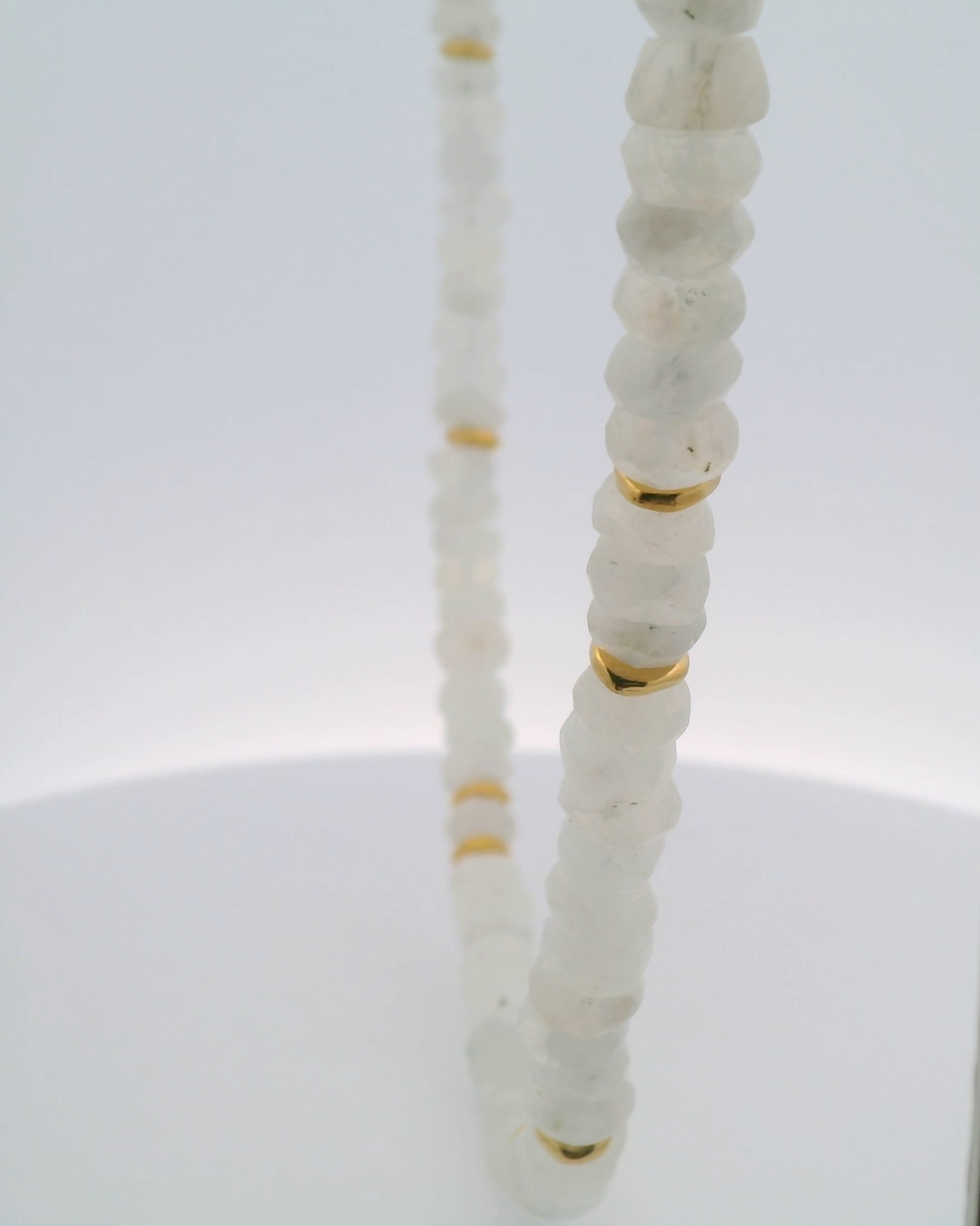 Moonstone and Gold Necklace