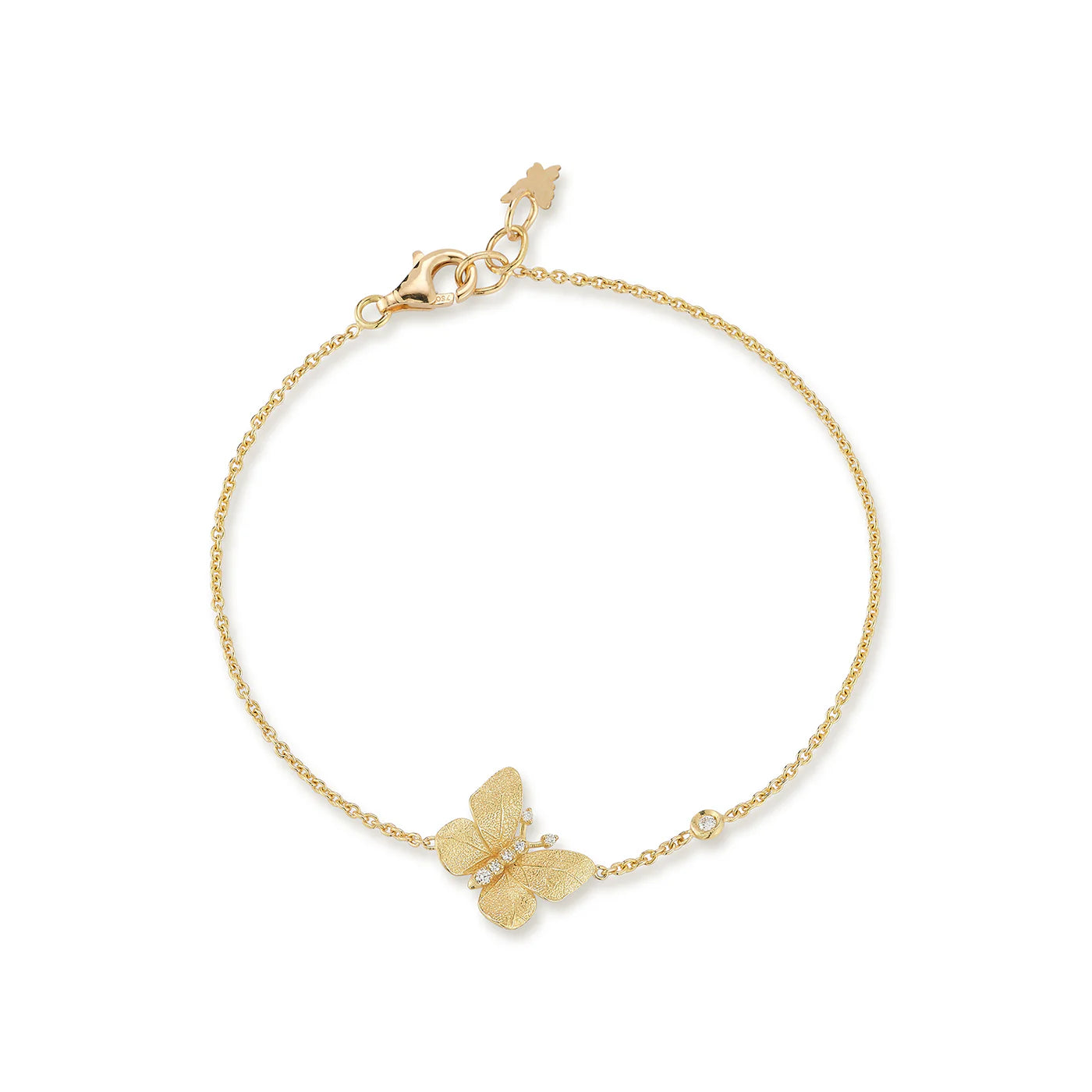 Tanya Farah Small Gold Butterfly Station Bracelet