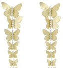 Tanya Farah 18K Butterfly 6 Cascading Butterfly Earrings (Approx. 0.50 CTW)