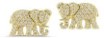 Tanya Farah 18K Tree of Life Diamond Elephant Earrings (Approx. 1.00 CTW)