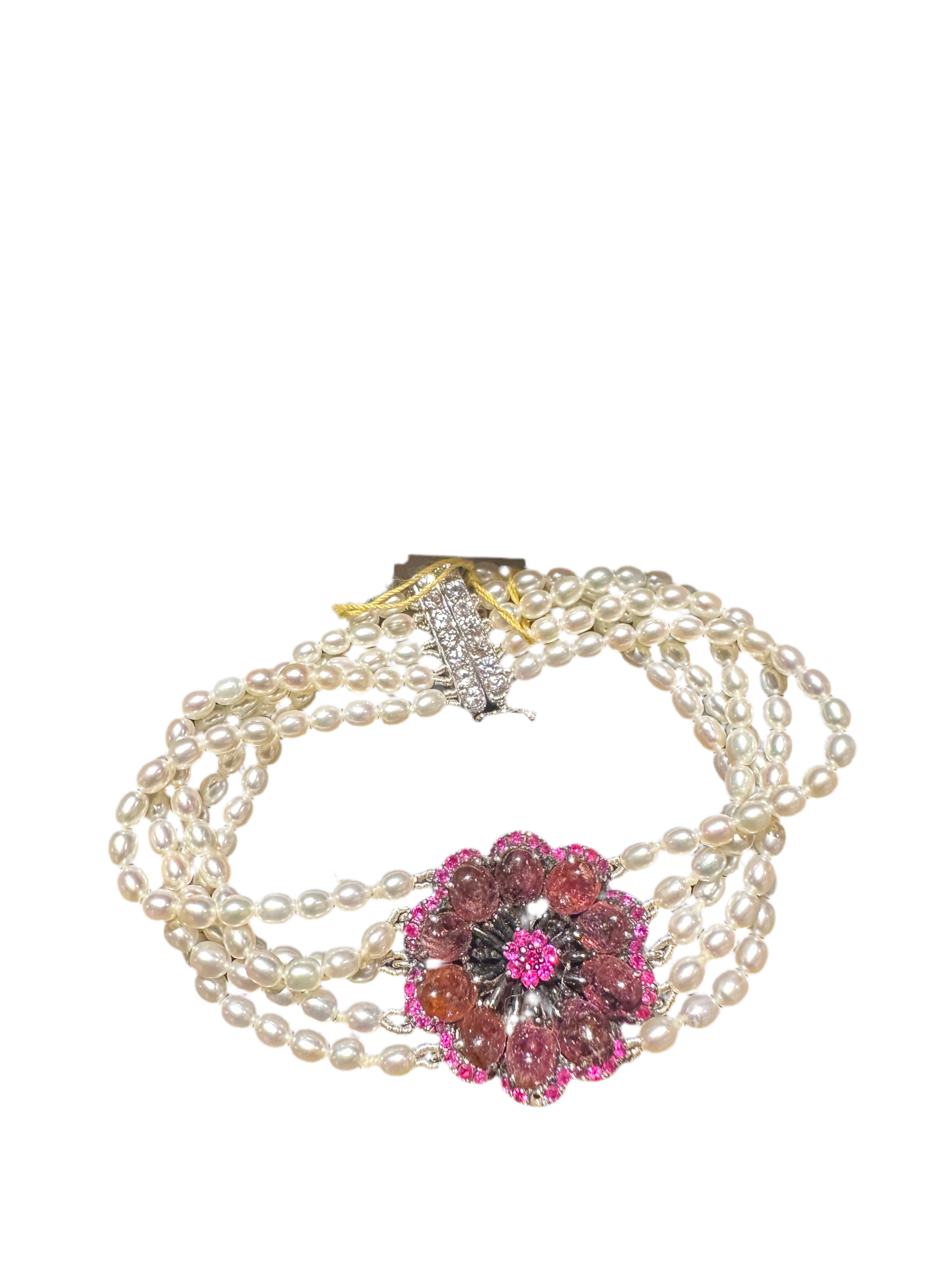 Fresh Water Pearl Flower Bracelet