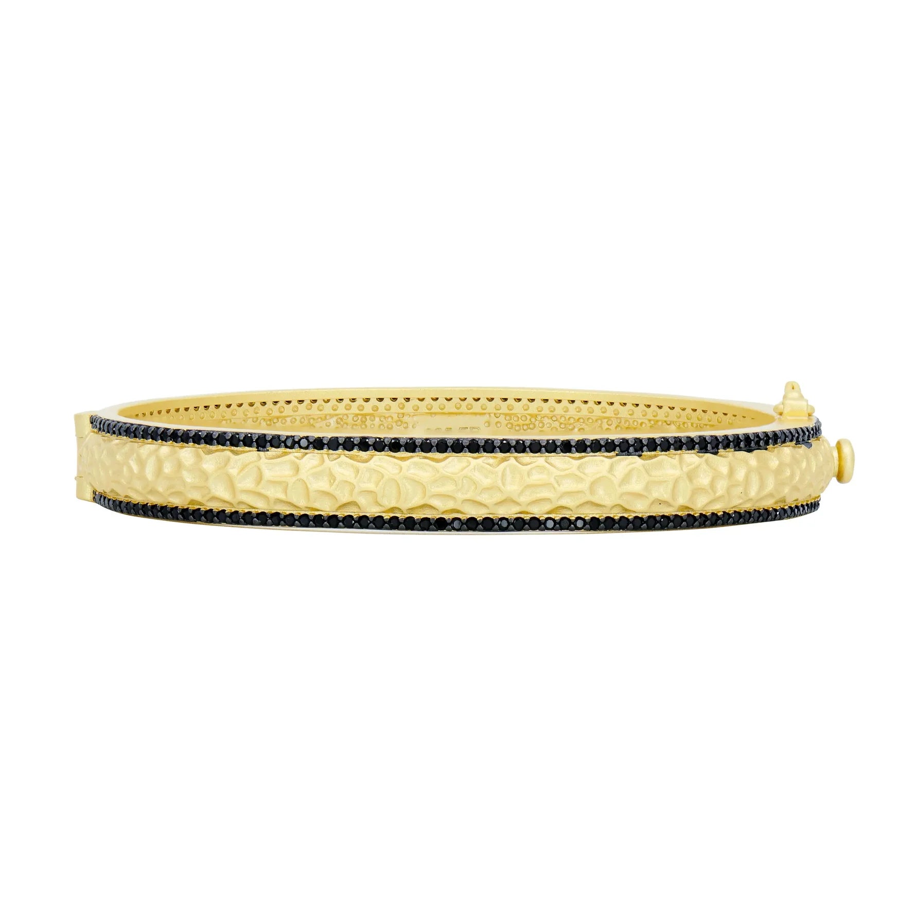 Freida Rothman- Industrial Finish Textured Hinge Bracelet