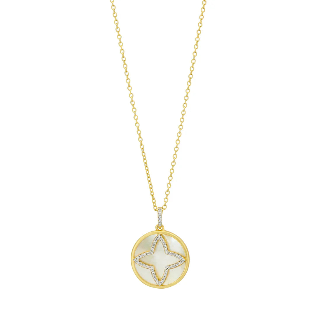 Coastal Clover Pendant Necklace