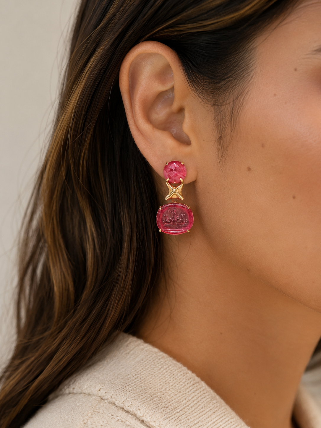 Hazel Smyth Triton Intaglio Earring