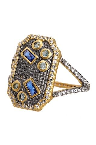 Freida Rothman Modern Mosaic Cocktail Ring