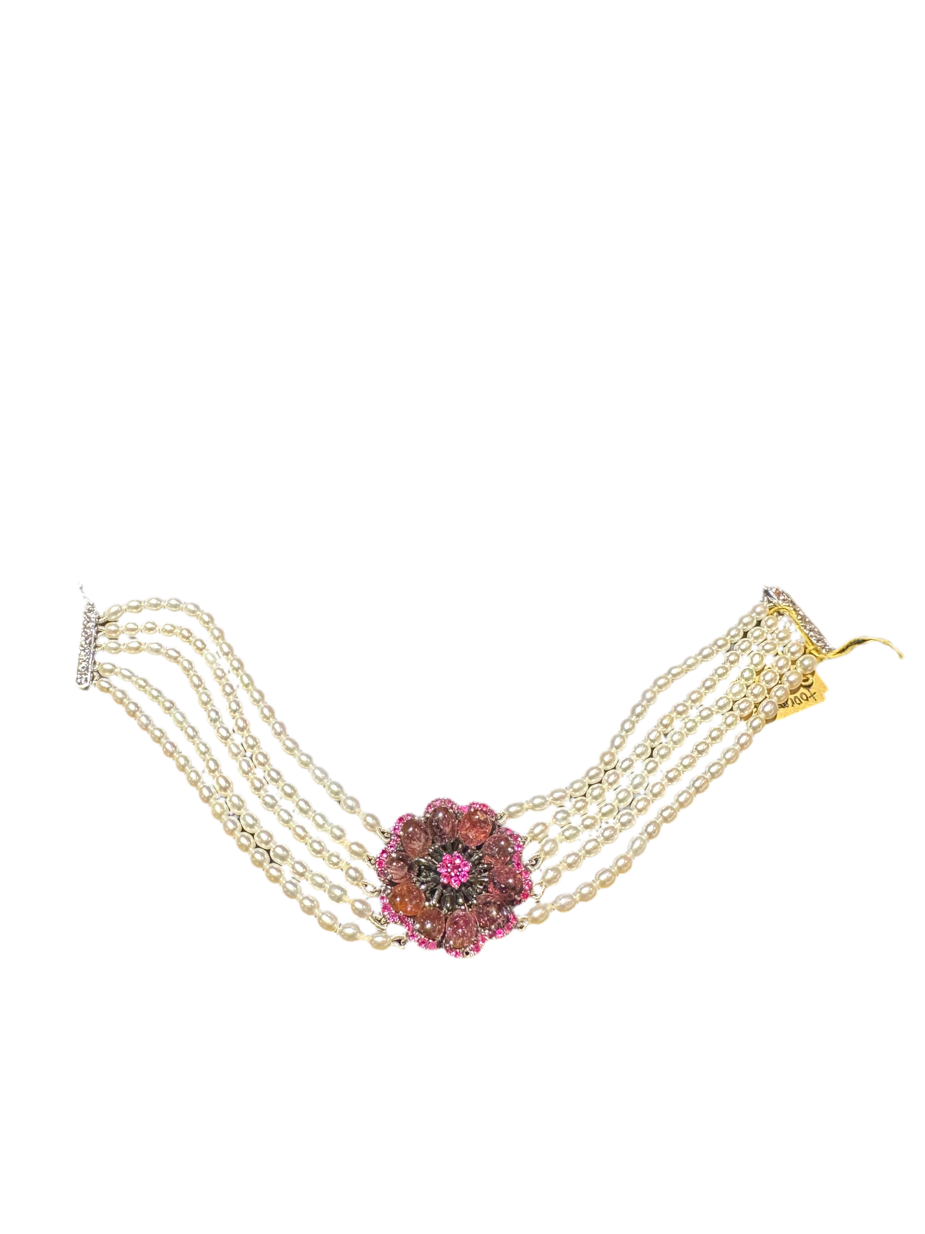 Fresh Water Pearl Flower Bracelet